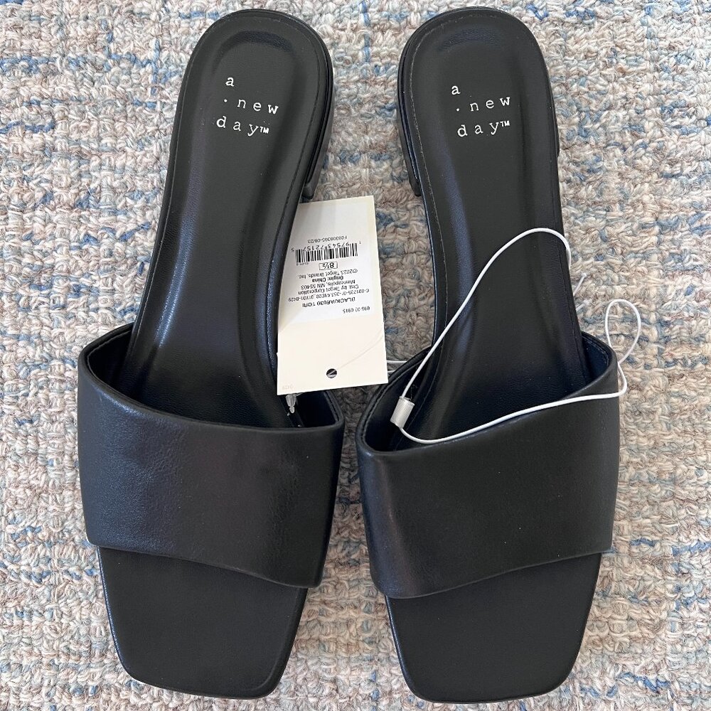 NWT A New Day Women's Tori Mule Heels w/ Memory Foam Insole Size 8.5